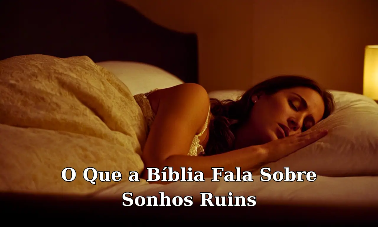 O que a bíblia fala sobre sonhos ruins